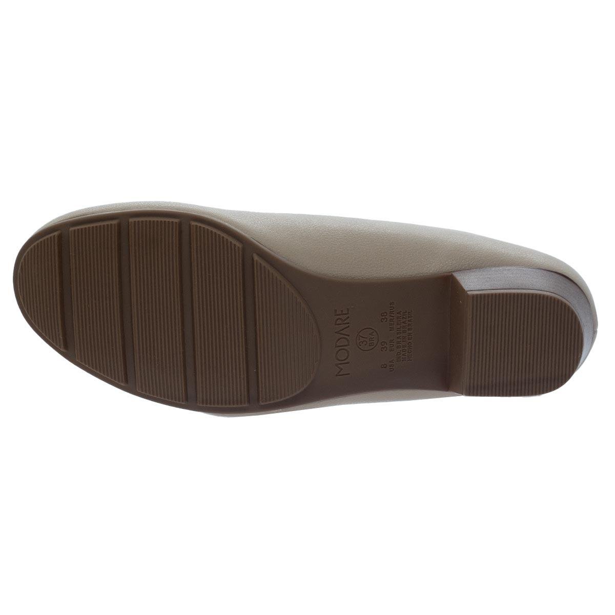 Sapato Feminino Joanete Modare Ultraconforto 7032.500 Bege Bege 4