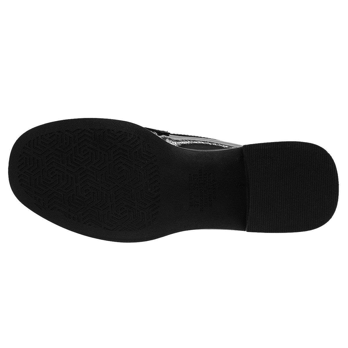 Sapato Mocassim Salto Grosso Feminino Dakota G9762 Preto Preto 4
