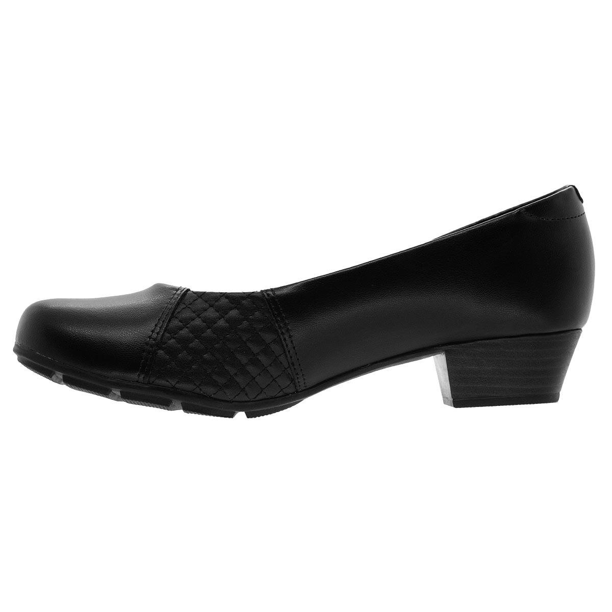 Sapato Feminino Joanete Modare Ultraconforto Preto Preto 2
