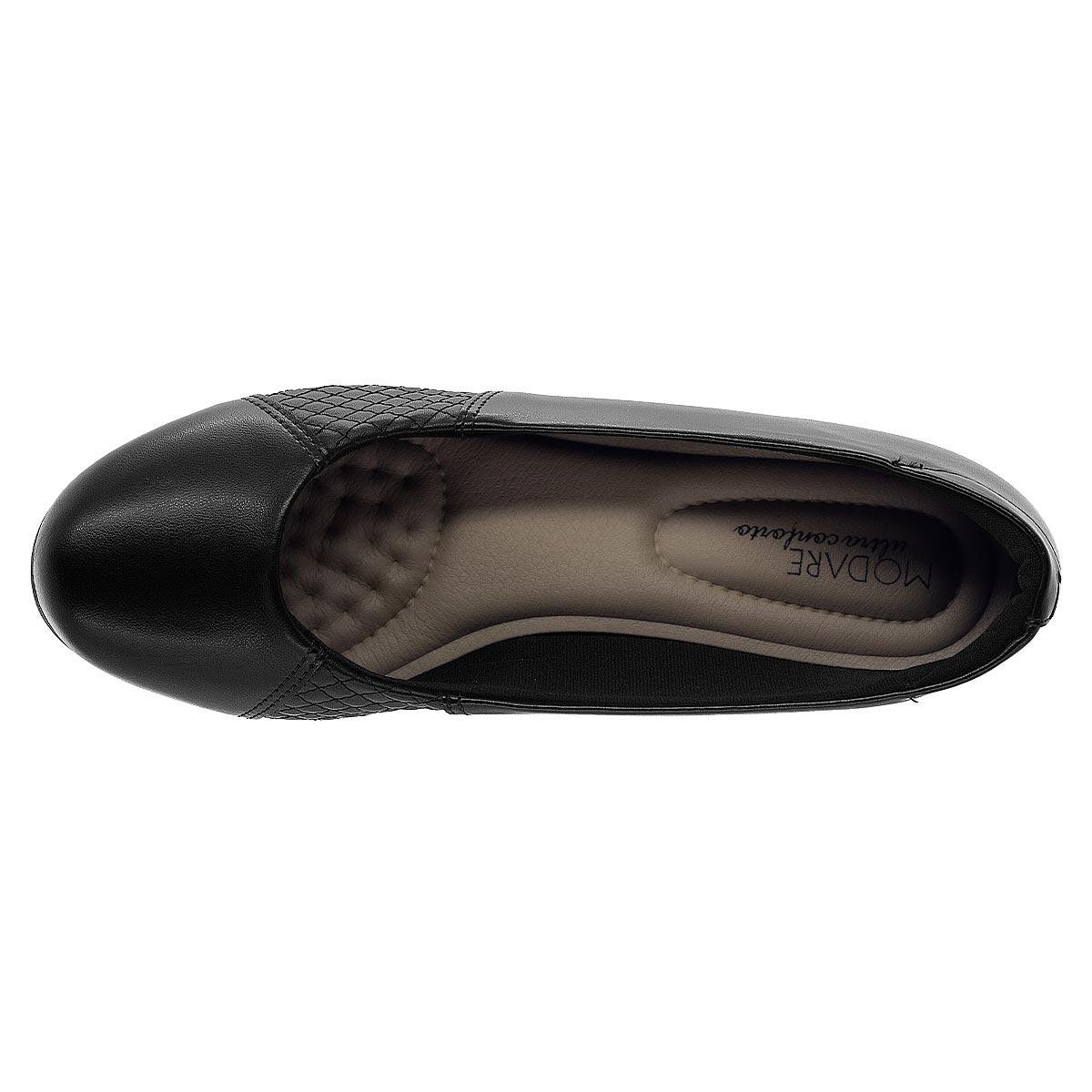 Sapato Feminino Joanete Modare Ultraconforto Preto Preto 3