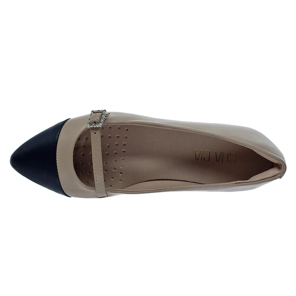 Sapatilha Bico Fino Feminina Sua Cia 8302.15342 Nude Nude 3