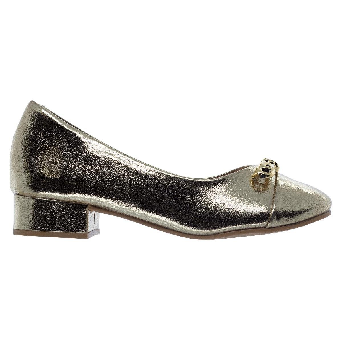 Sapato Infantil Menina Mini Sua Cia 9049.51588 Dourado