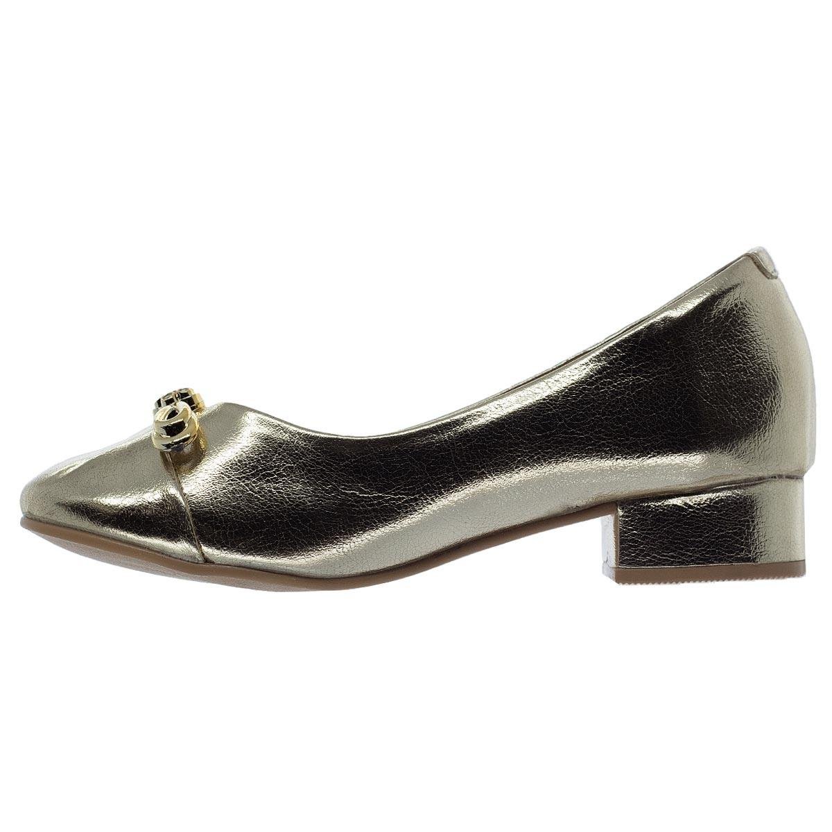 Sapato Infantil Menina Mini Sua Cia 9049.51588 Dourado Dourado 2