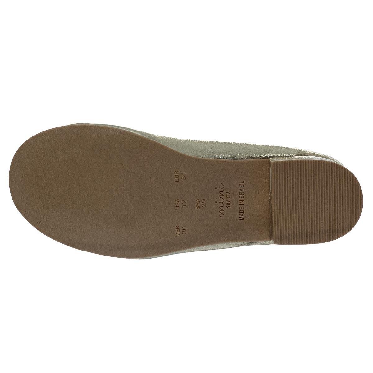 Sapato Infantil Menina Mini Sua Cia 9049.51588 Dourado Dourado 4
