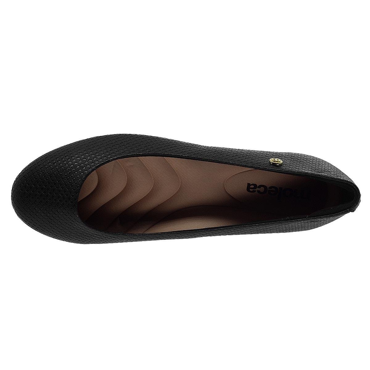 Sapatilha Feminina Moleca 5800.100 Preto Preto 3