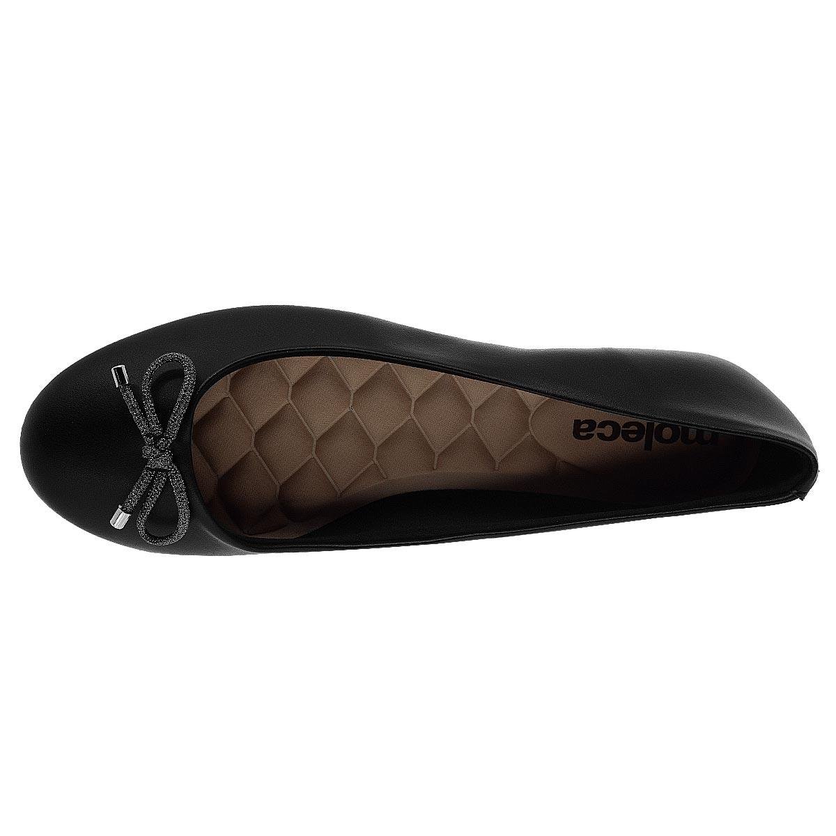 Sapatilha Feminina Moleca 5094.1601 Preto Preto 3