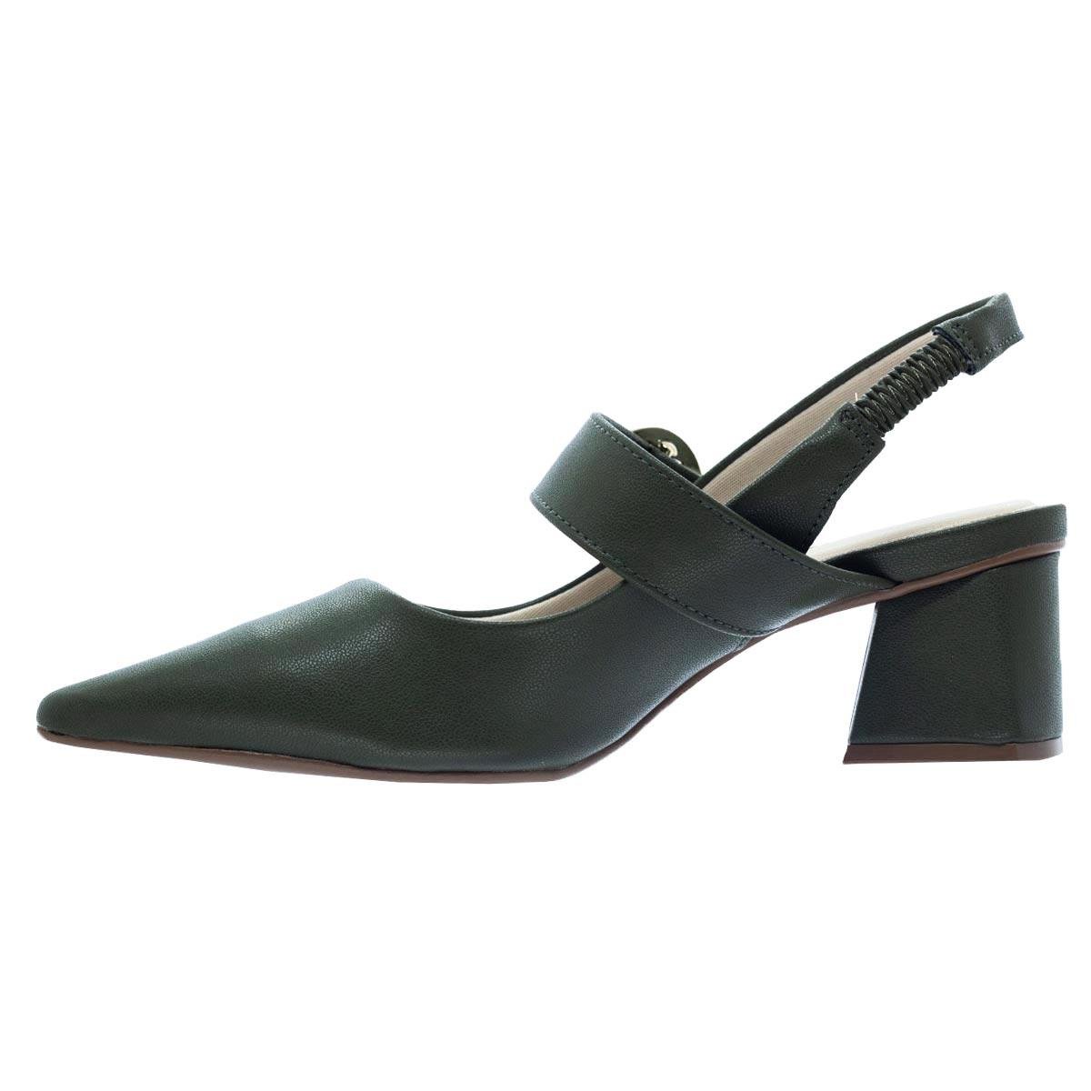 Sapato SlickBack Feminino Bebece T3838 Verde Oliva 2