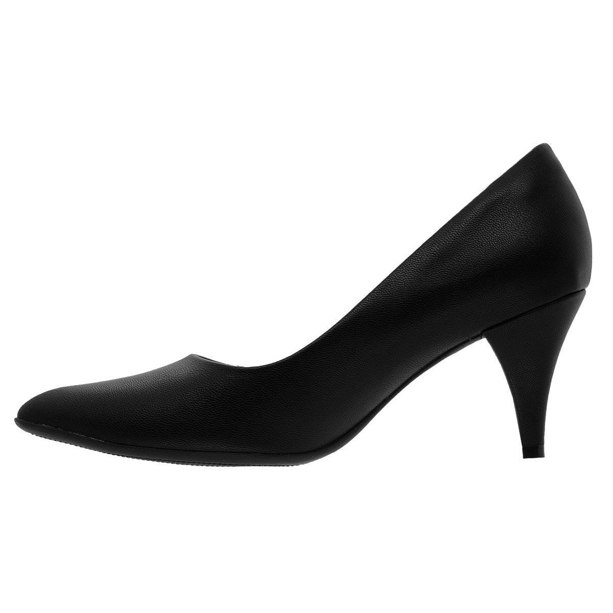 Sapato Scarpin Feminino Piccadilly 745035 Preto Preto 2