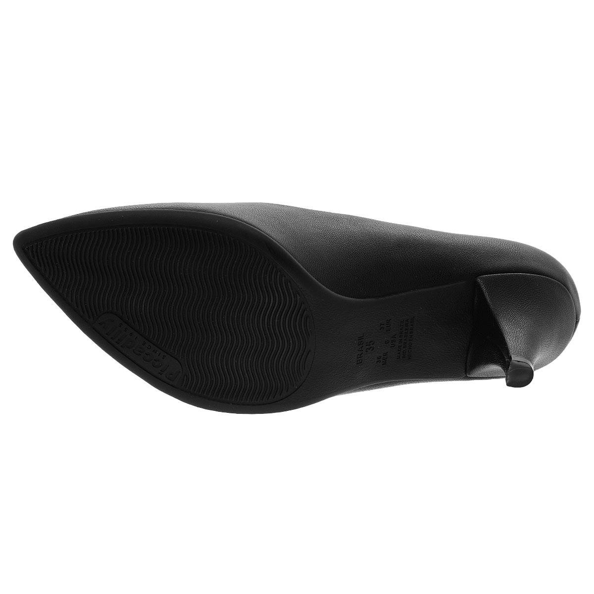 Sapato Scarpin Feminino Piccadilly 745035 Preto Preto 4