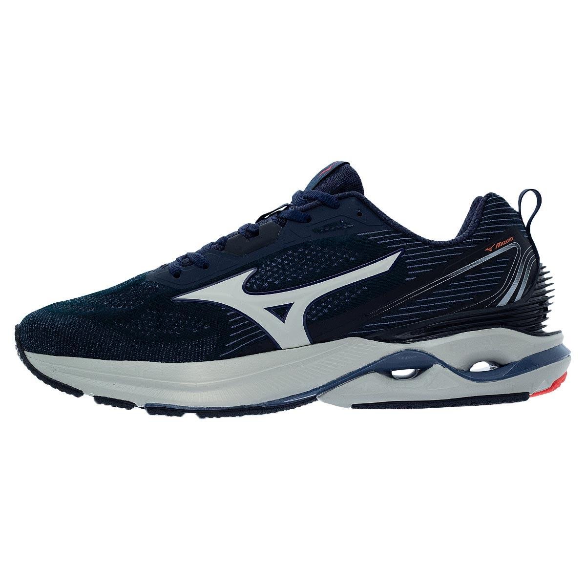 Tênis Esportivo Masculino Mizuno Wave Dynasty 7 Marinho Marinho 2