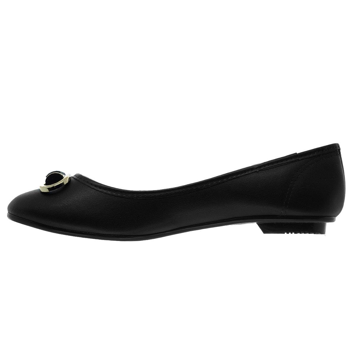 Sapatilha Feminina Moleca 5027.1467 Preto Preto 2