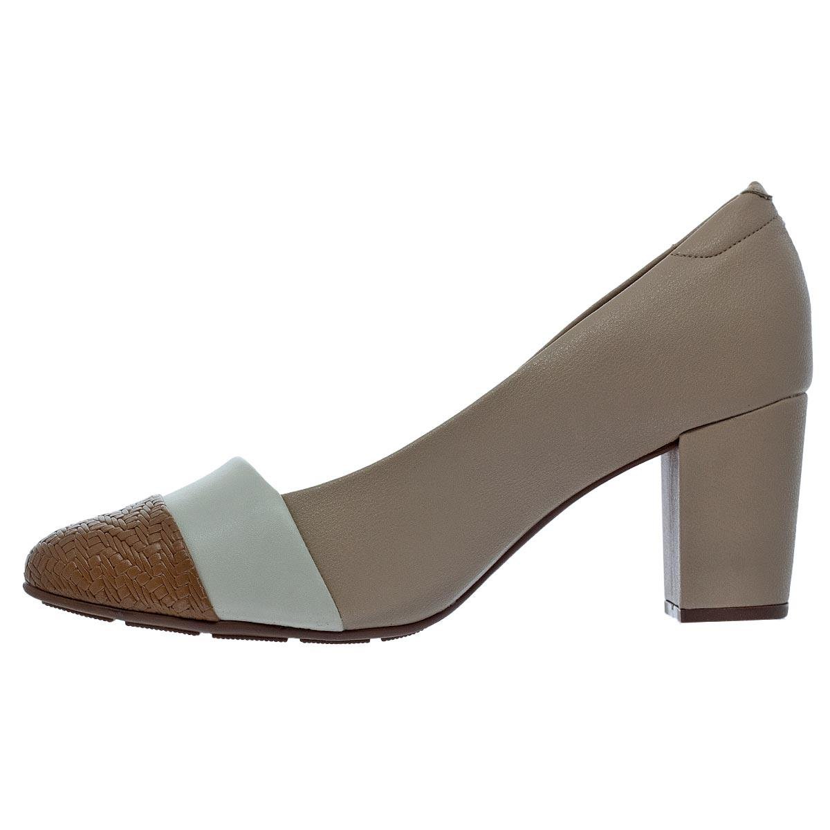Sapato Scarpin Feminino Modare 7377.116 Bege Bege 2