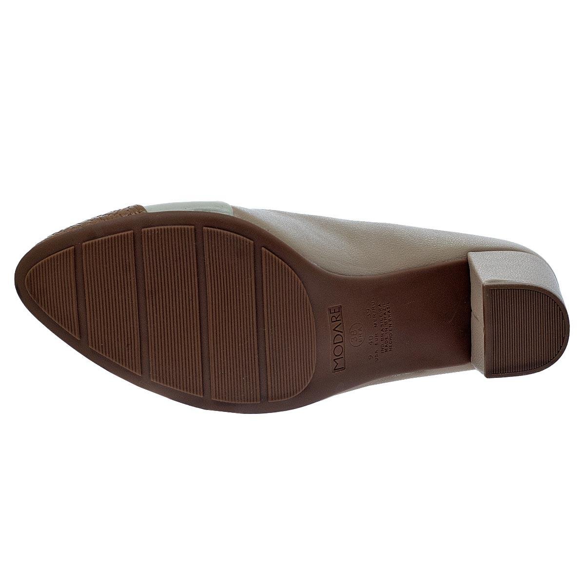 Sapato Scarpin Feminino Modare 7377.116 Bege Bege 4
