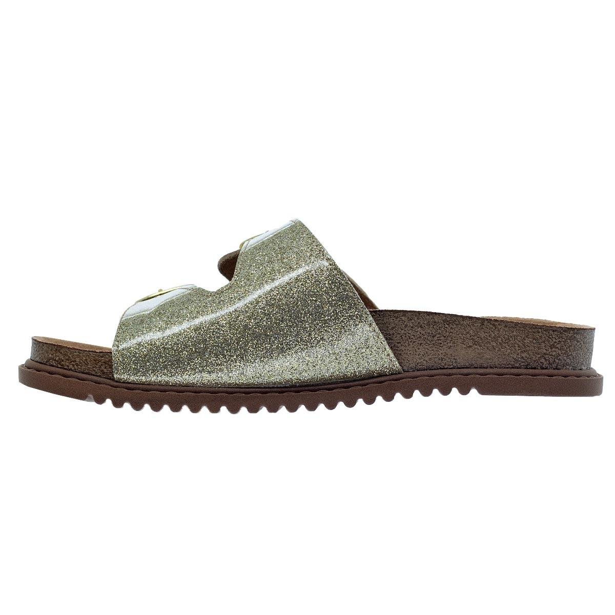 Chinelo Papete Infantil Menina Molekinha 2357.103 Dourado Dourado 2