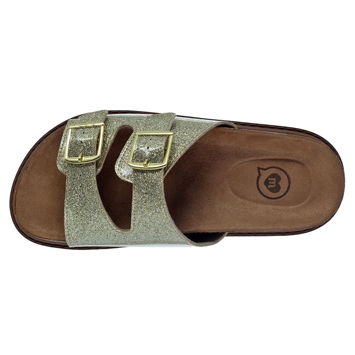 Chinelo Papete Infantil Menina Molekinha 2357.103 Dourado Dourado 3