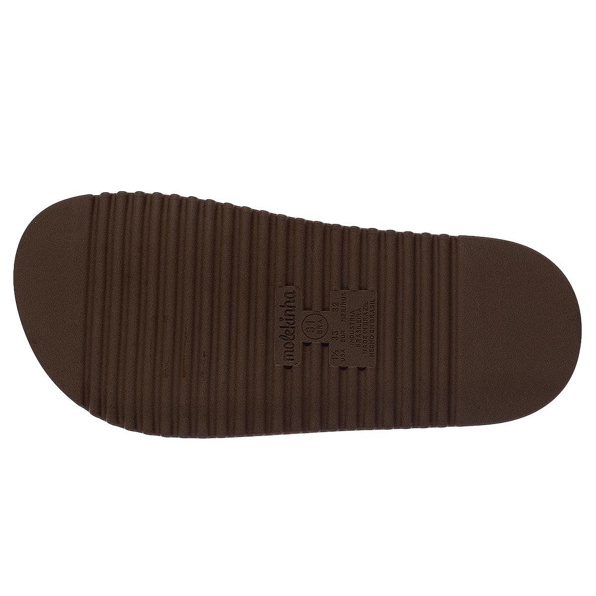 Chinelo Papete Infantil Menina Molekinha 2357.103 Dourado Dourado 4