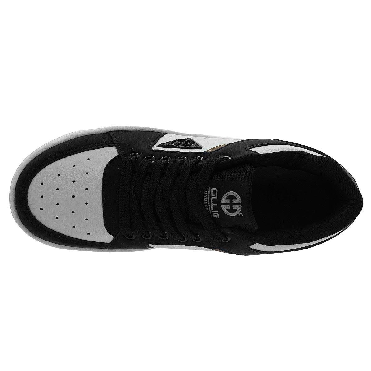 Tênis Casual Infantil Menino Ollie Volt2 Bege Branco/Preto/Marrom 3