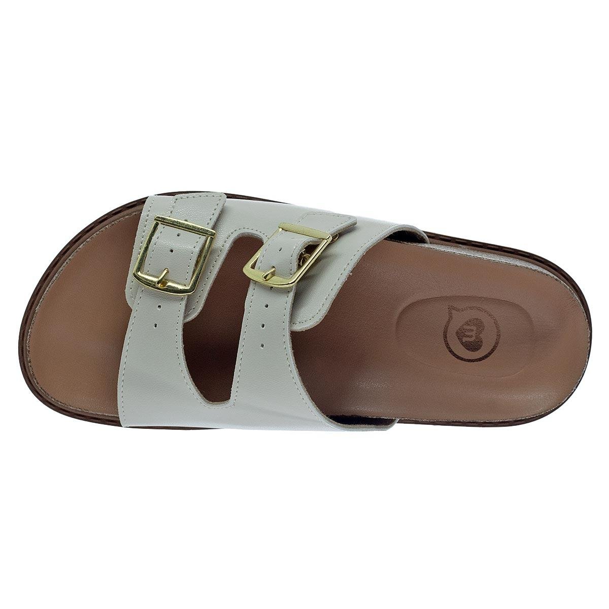 Chinelo Papete Infantil Menina Molekinha 2357.103 Offwhite Branco 3