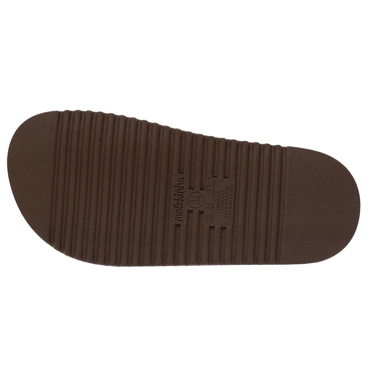 Chinelo Papete Infantil Menina Molekinha 2357.103 Offwhite Branco 4