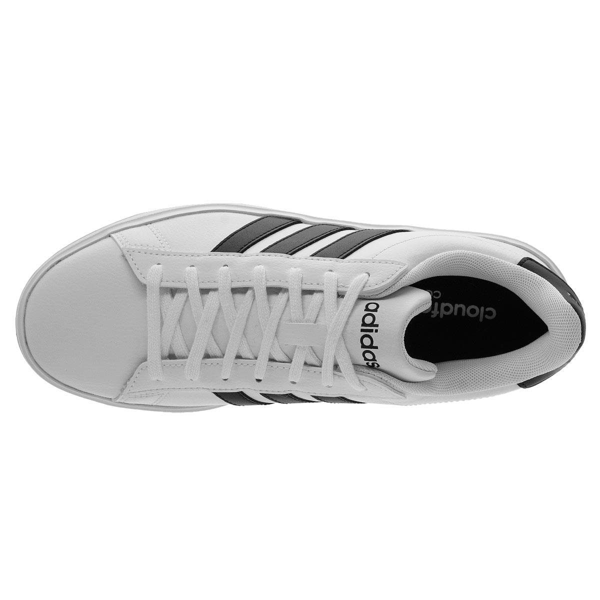 Tênis Casual Masculino Adidas Grand Court 2.0 GW6511 Branco Branco 3