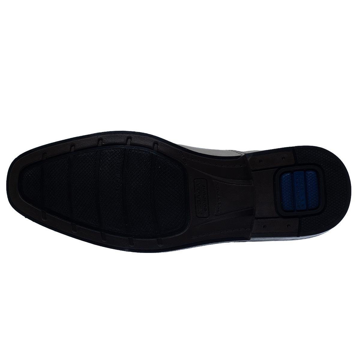 Sapato Social Masculino Pegada 126308 Preto Preto 4