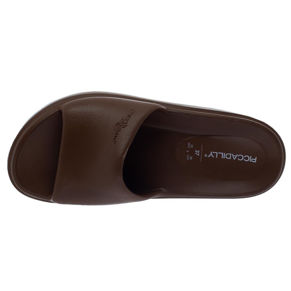 Tamanco Nuvem Feminino Piccadilly Marshmallow C238003 Marrom Chocolate 3