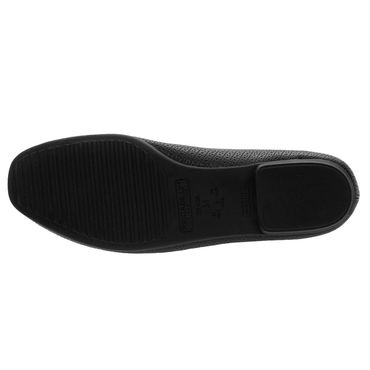 Sapatilha Feminina Piccadilly 250132 Preto Preto 4