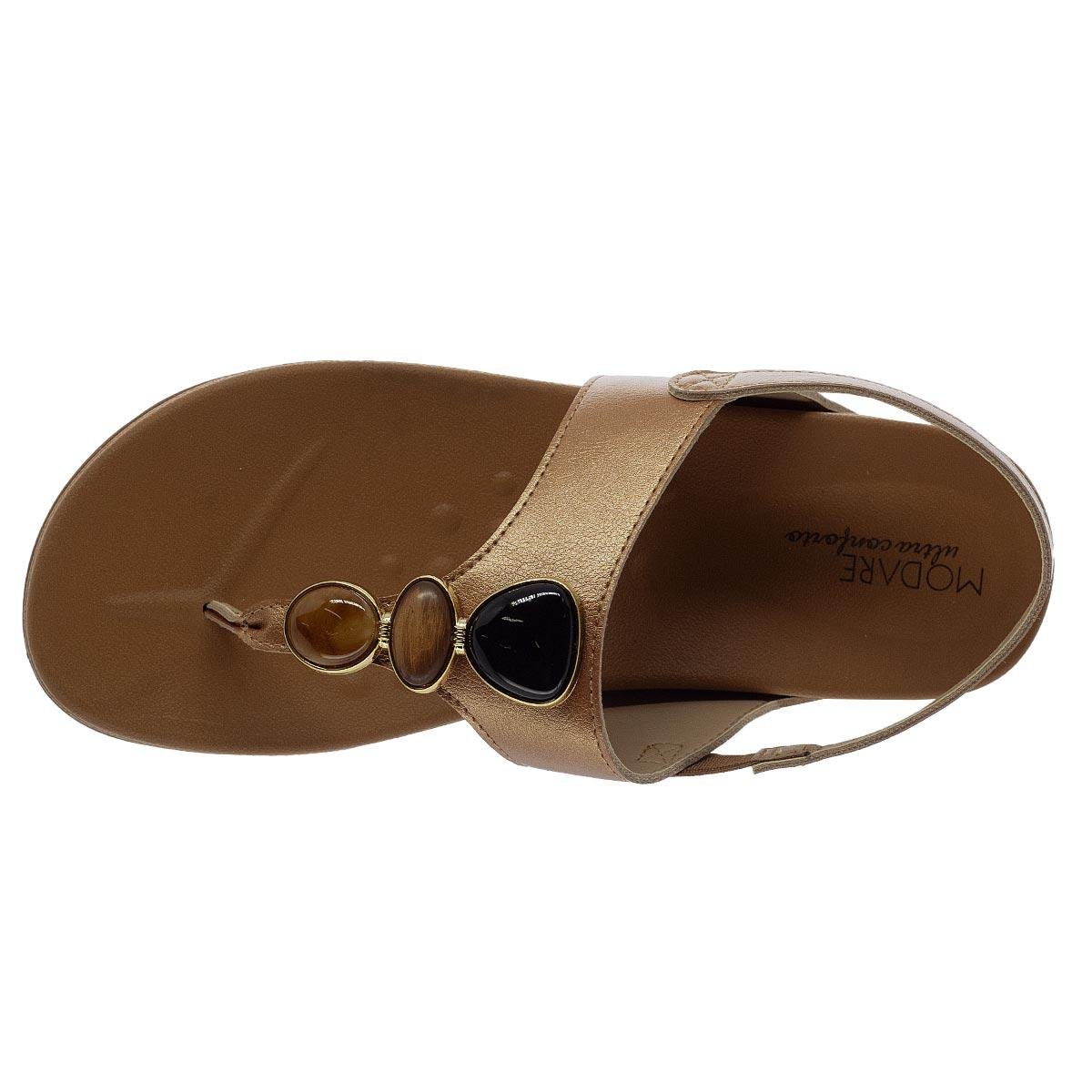 Sandália Flatform Feminina Modare 7207.102  Bronze Bronze 3