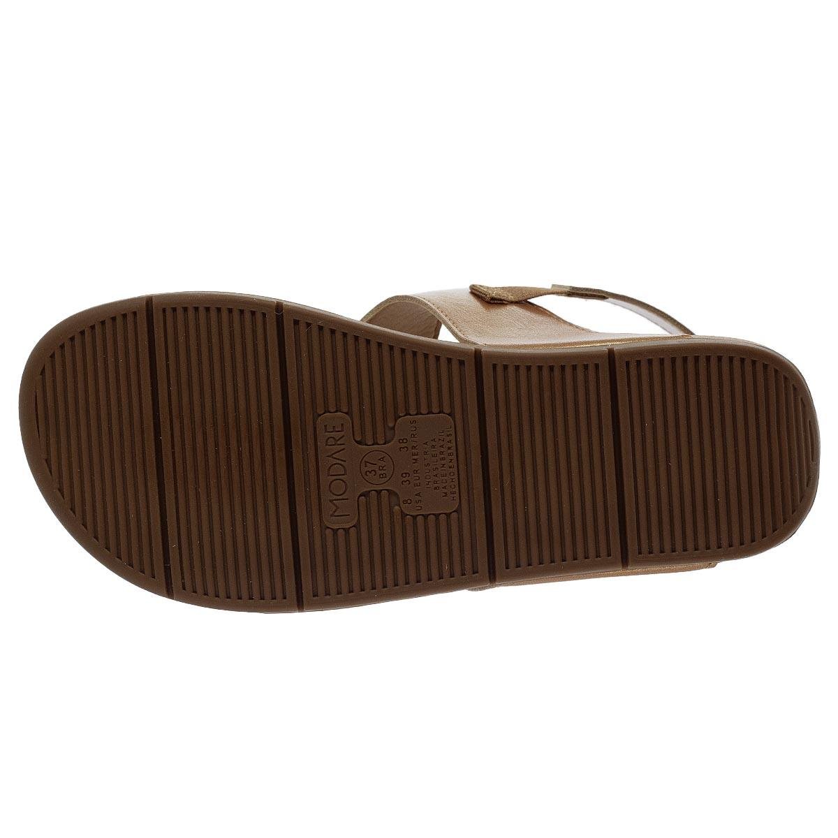 Sandália Flatform Feminina Modare 7207.102  Bronze Bronze 4