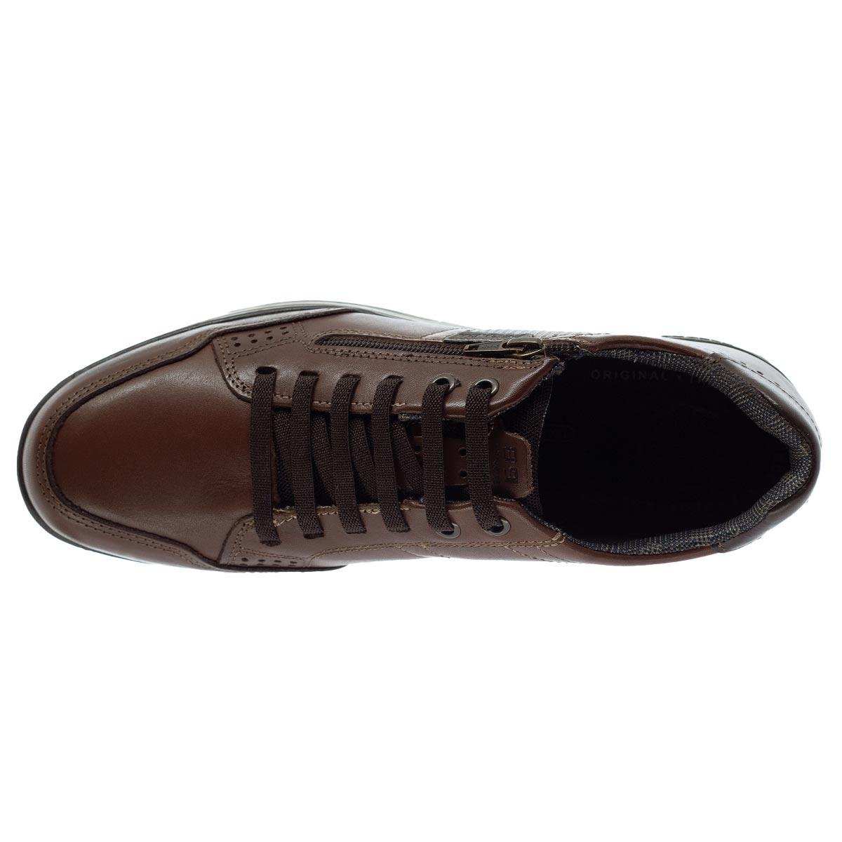 Sapatênis Masculino Pegada 114861 Marrom Pinhão 3