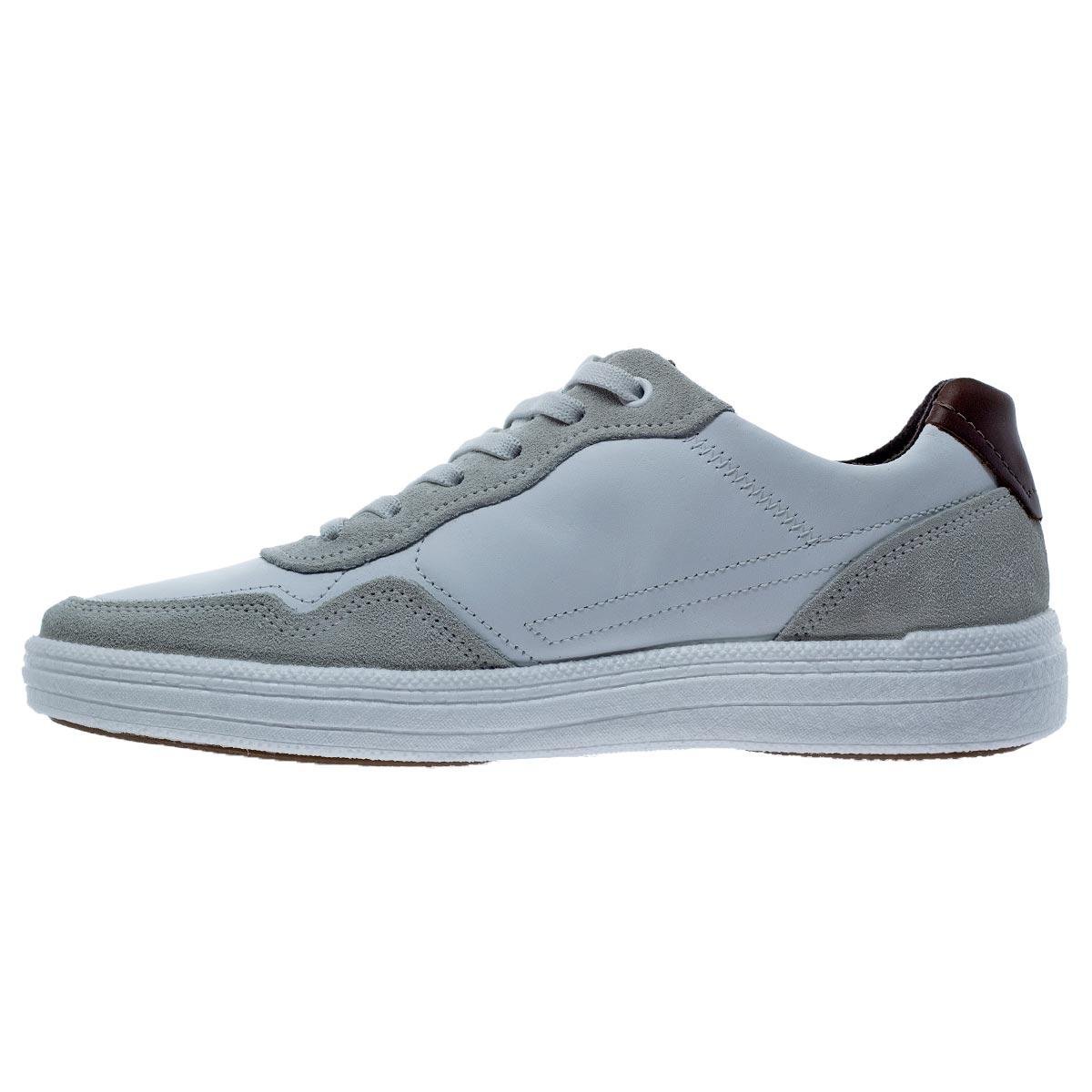 Sapatênis Masculino Pegada 112003 Branco Branco/Cinza 2