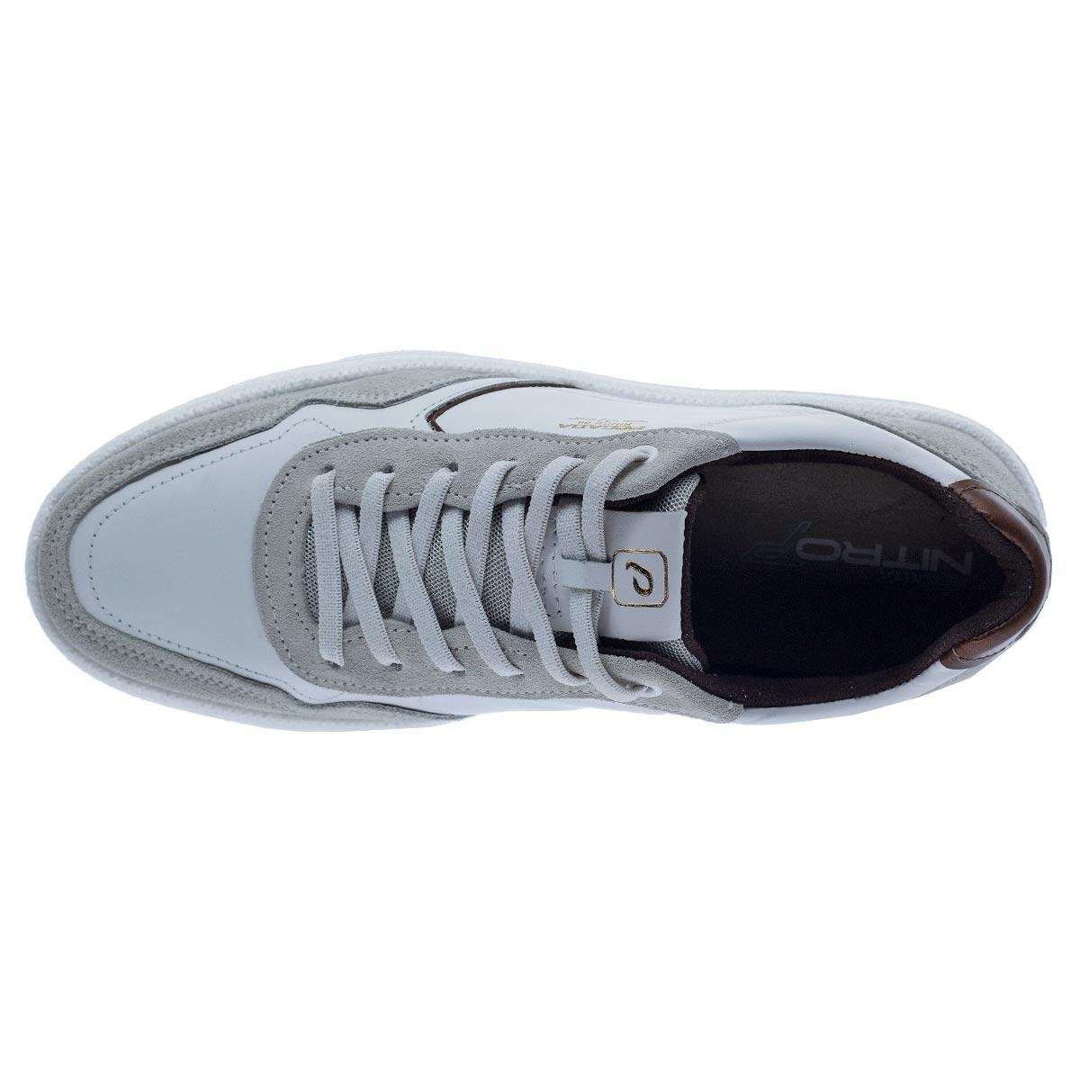 Sapatênis Masculino Pegada 112003 Branco Branco/Cinza 3