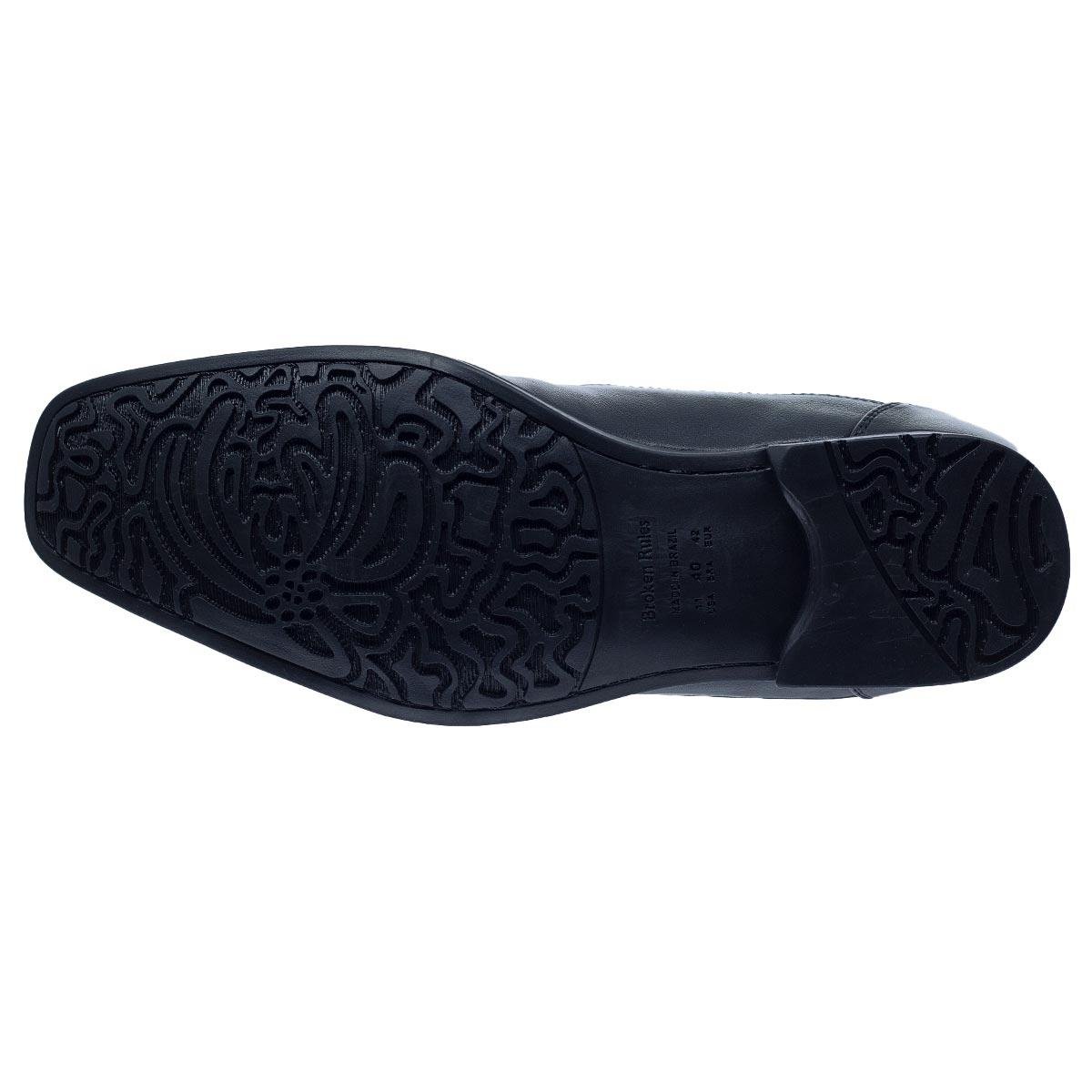 Sapato Social Masculino Broken Rules 87141 Preto Preto 4