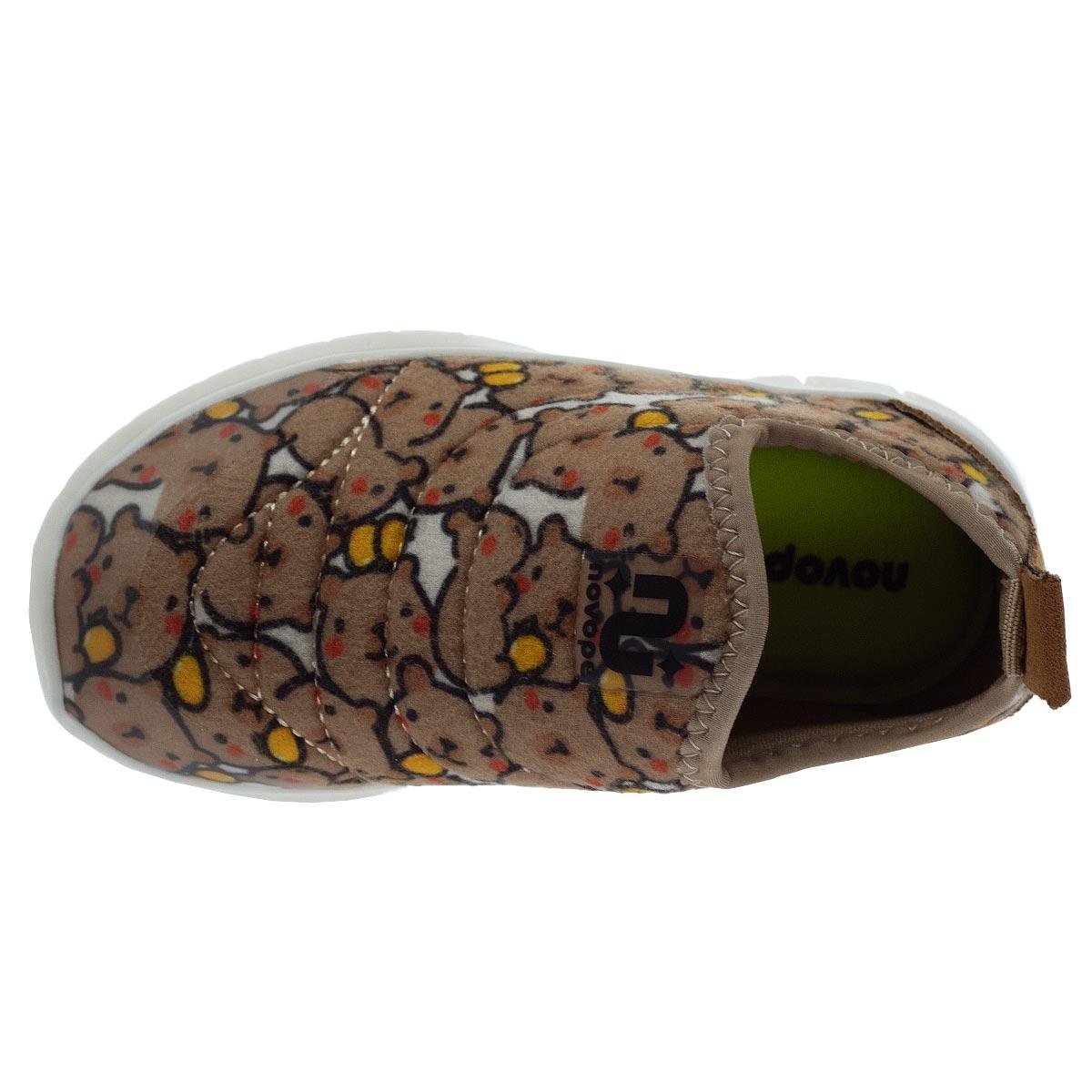 Tênis Casual Infantil Menino NovoPé 10001700 Marrom Marrom 3