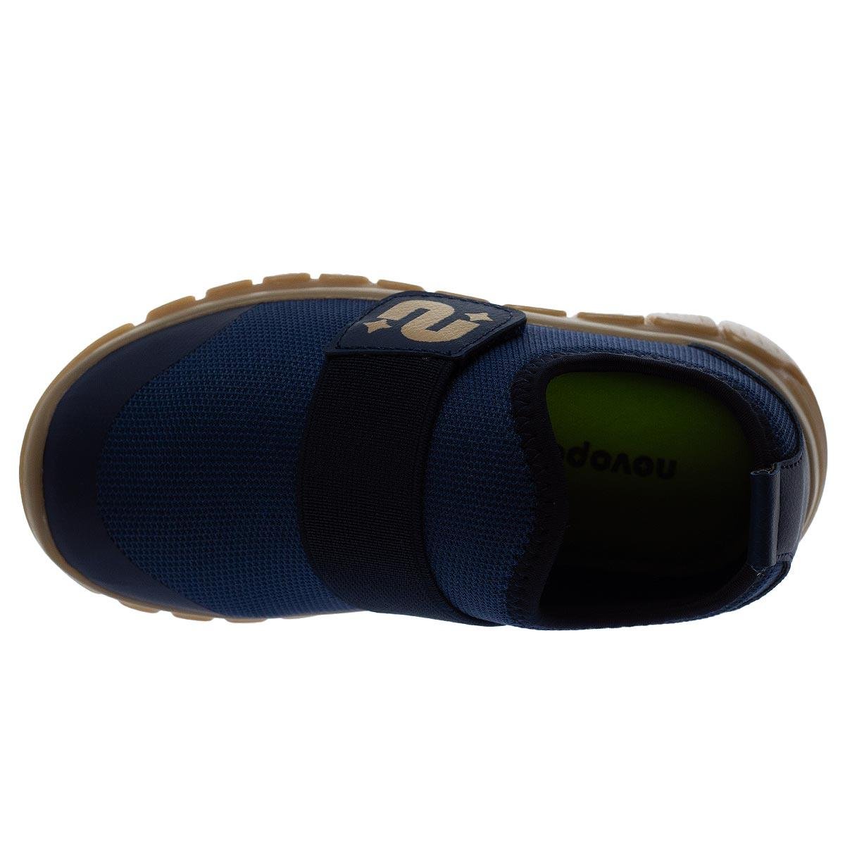 Tênis Casual Infantil Menino NovoPé 99001036 Marinho Marinho/Marrom 3