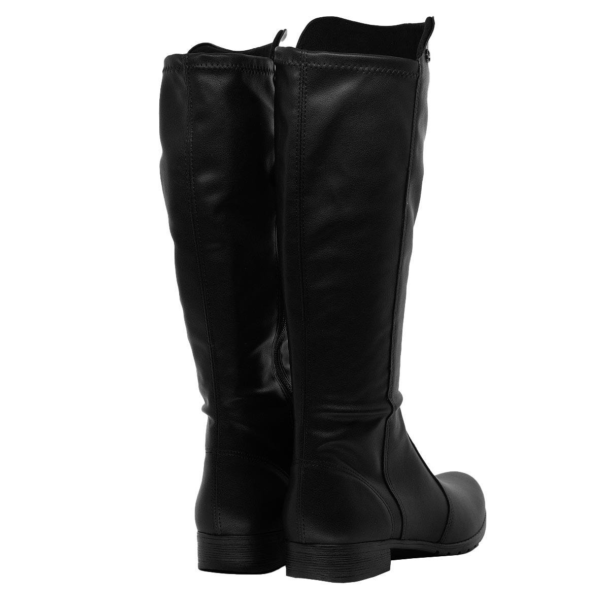 Bota Cano Longo Feminina Dakota D0641 Preto Preto 4