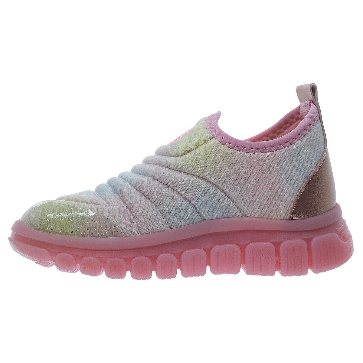Tênis Casual Infantil Menina Novopé 99001204 Rosa Rosa 2