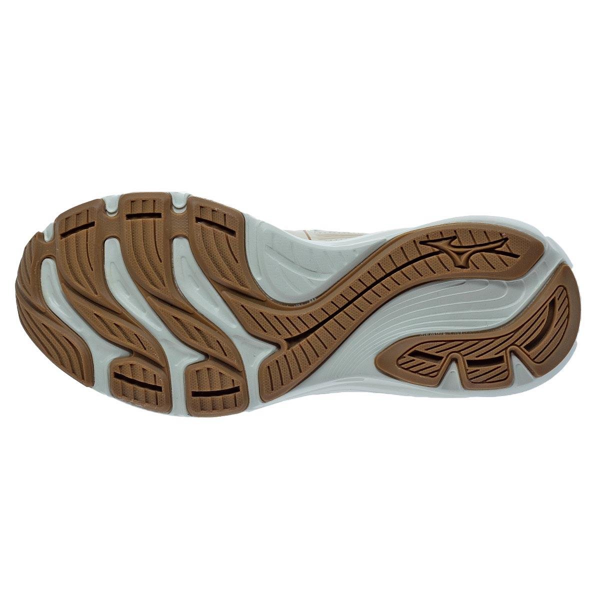 Tênis de Corrida Feminino Mizuno Hawk 6 Bege Bege 4