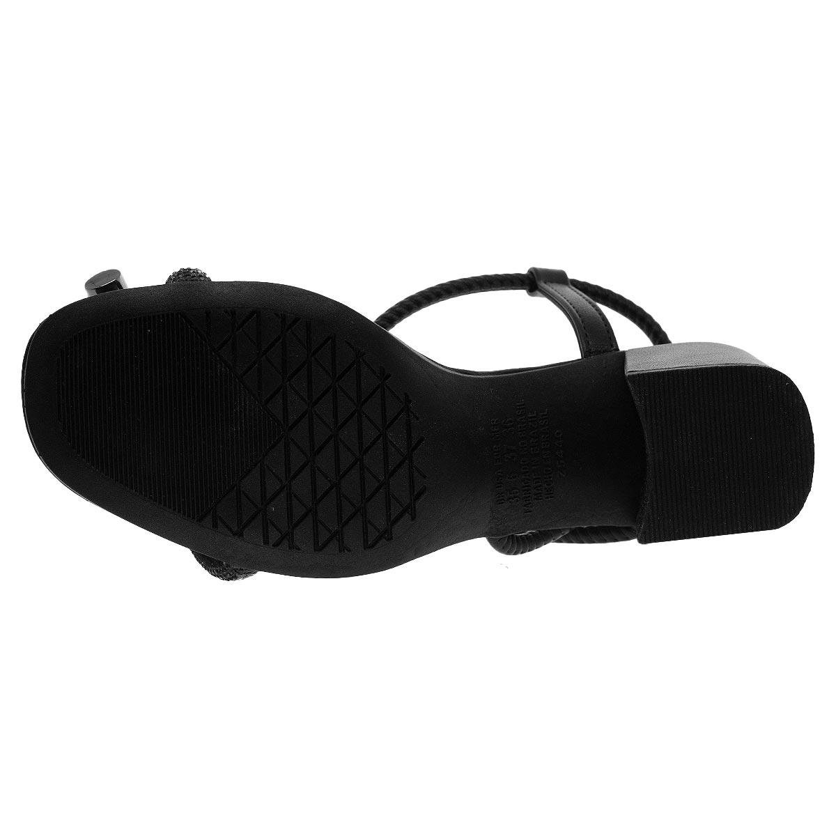 Sandália Salto Médio Feminina Dakota Y6877 Preta Preto 4