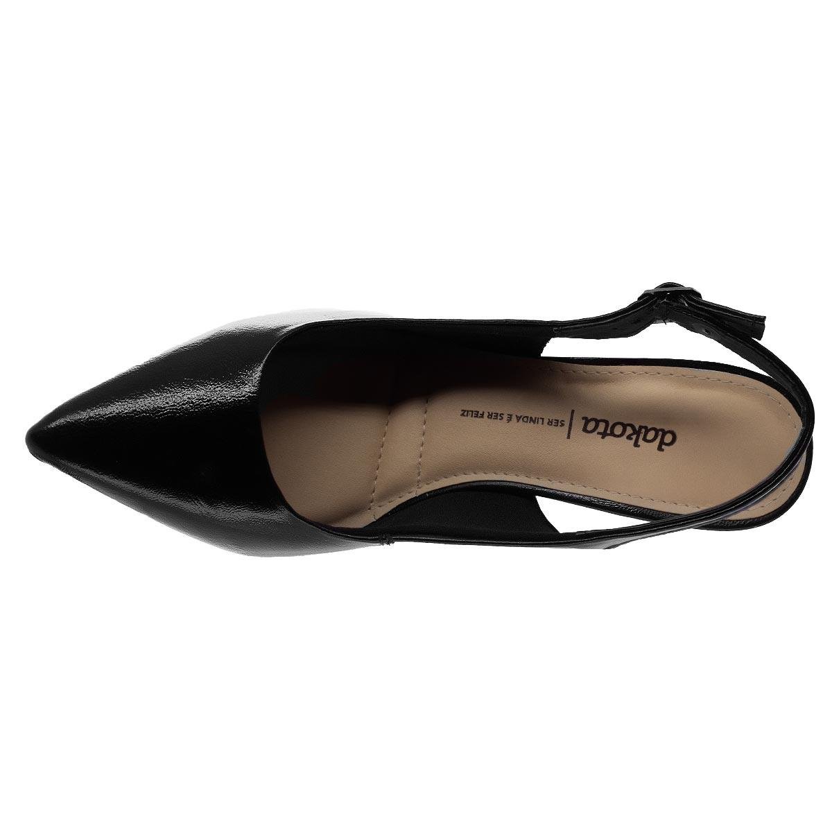 Scarpin Slickback Feminina Dakota DA341 Preta Preto 3