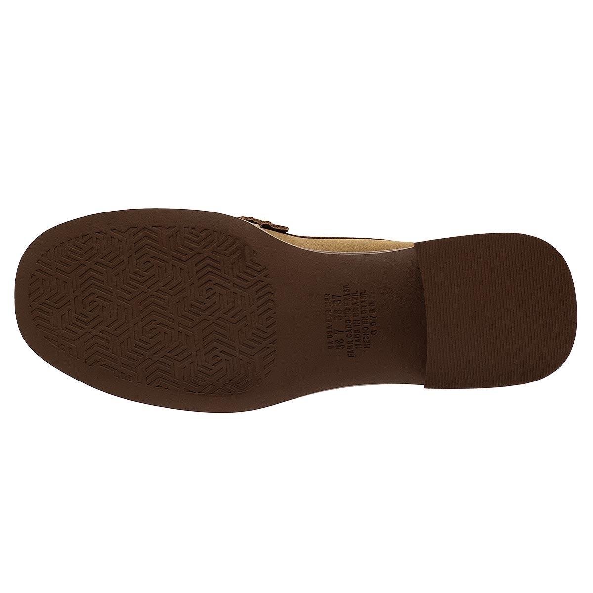 Sapato Mocassim Salto Grosso Feminino Dakota G9763 Camel Camel 4
