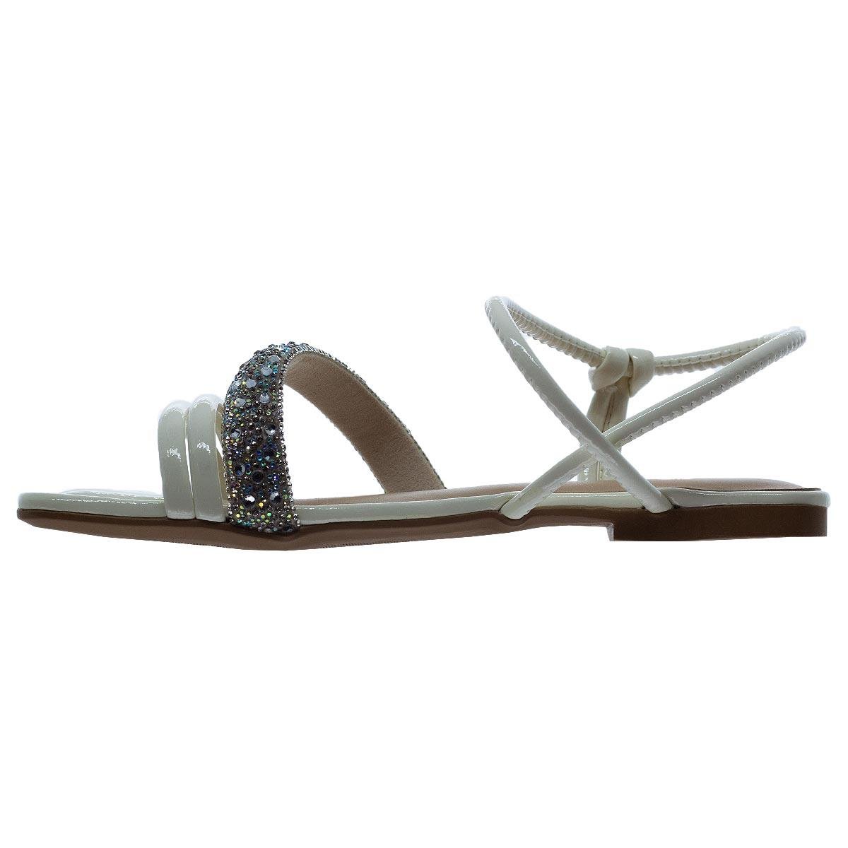 Sandália Rasteira Feminina Dakota Y7622 Offwhite Creme 2