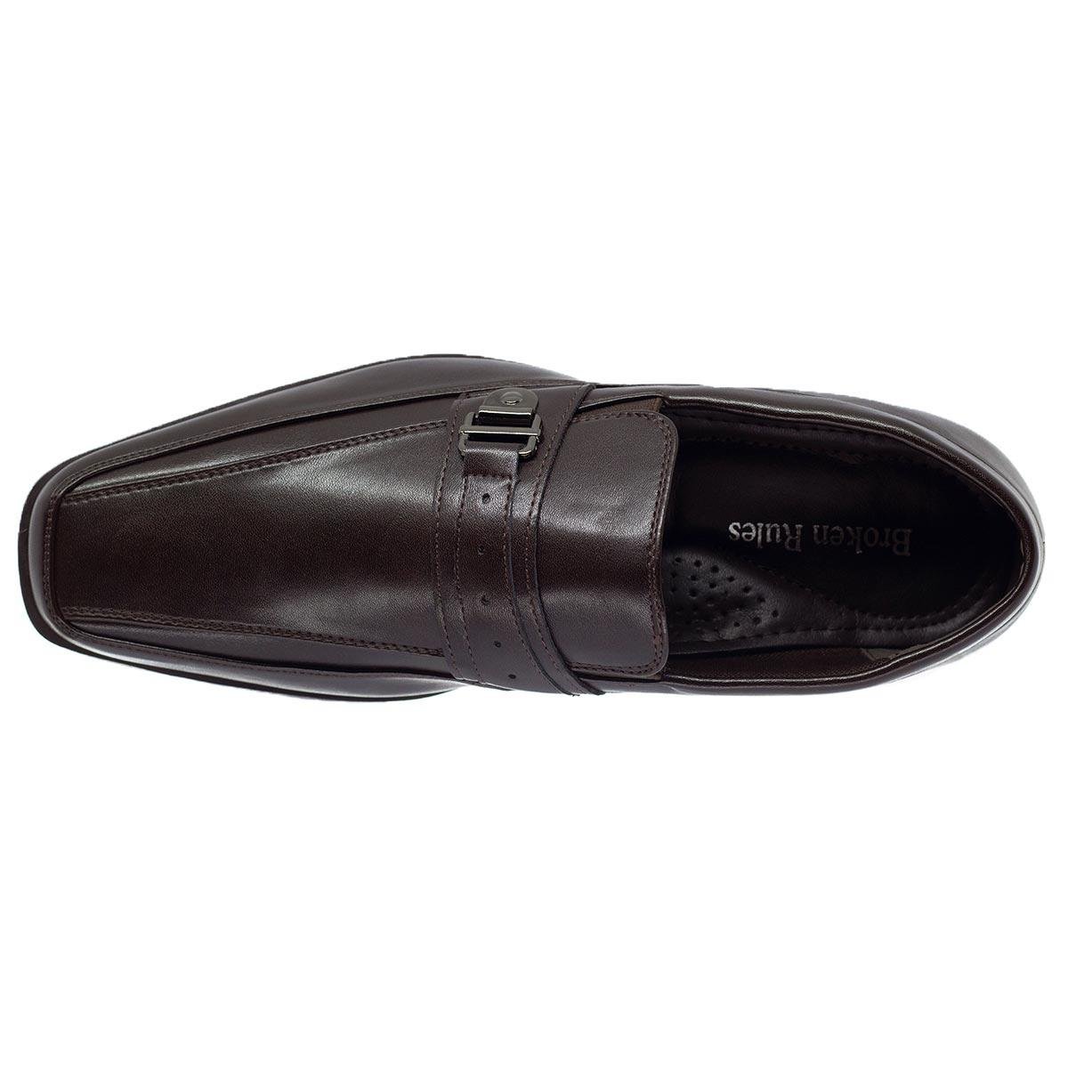 Sapato Social Masculino Broken Rules 87143 Marrom Marrom 3