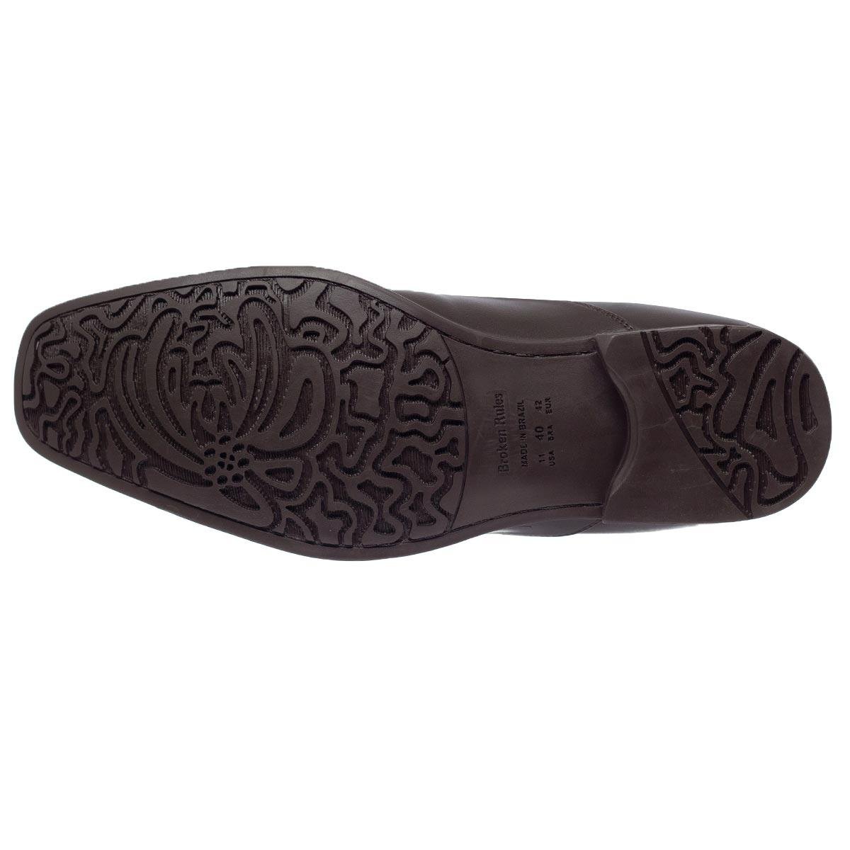 Sapato Social Masculino Broken Rules 87143 Marrom Marrom 4