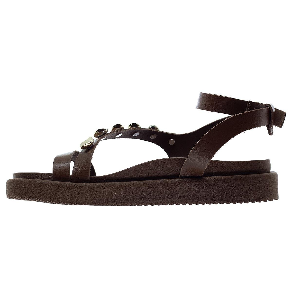 Sandália Slickback Feminina Anacapri C30380 Marrom Marrom 2