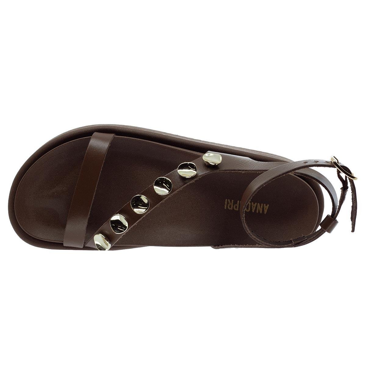 Sandália Slickback Feminina Anacapri C30380 Marrom Marrom 3