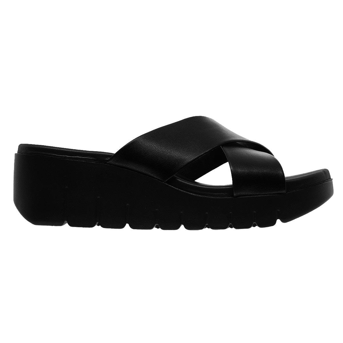 Tamanco Anabela Feminina Moleca 5536.108 Preto