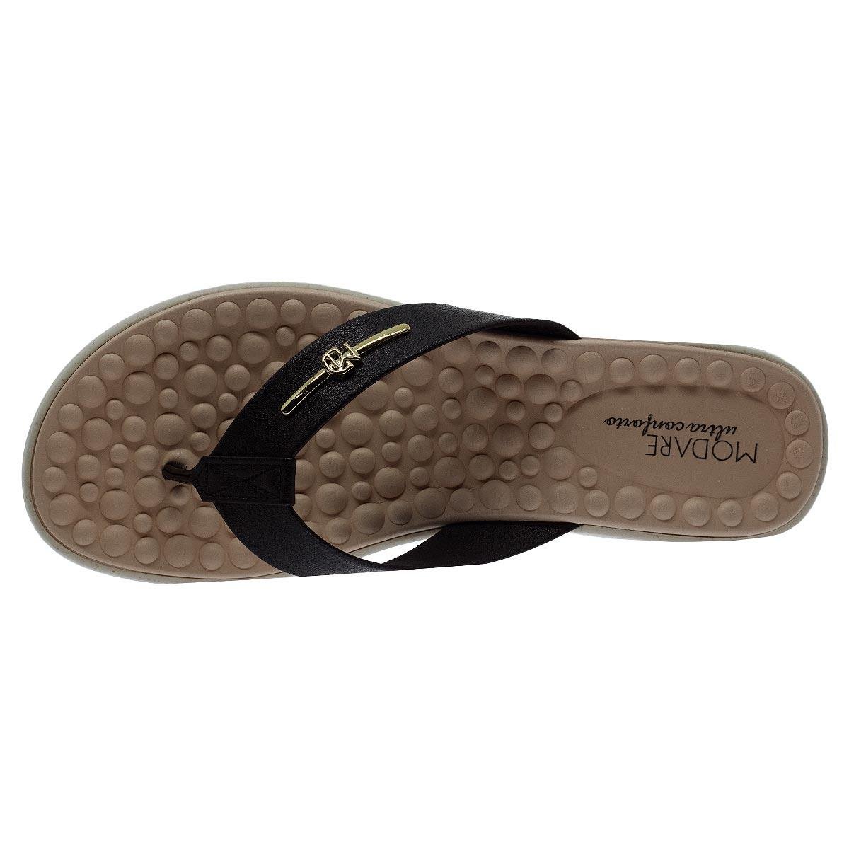 Tamanco Feminino Modare Ultraconforto 7162.217 Preto Preto 3