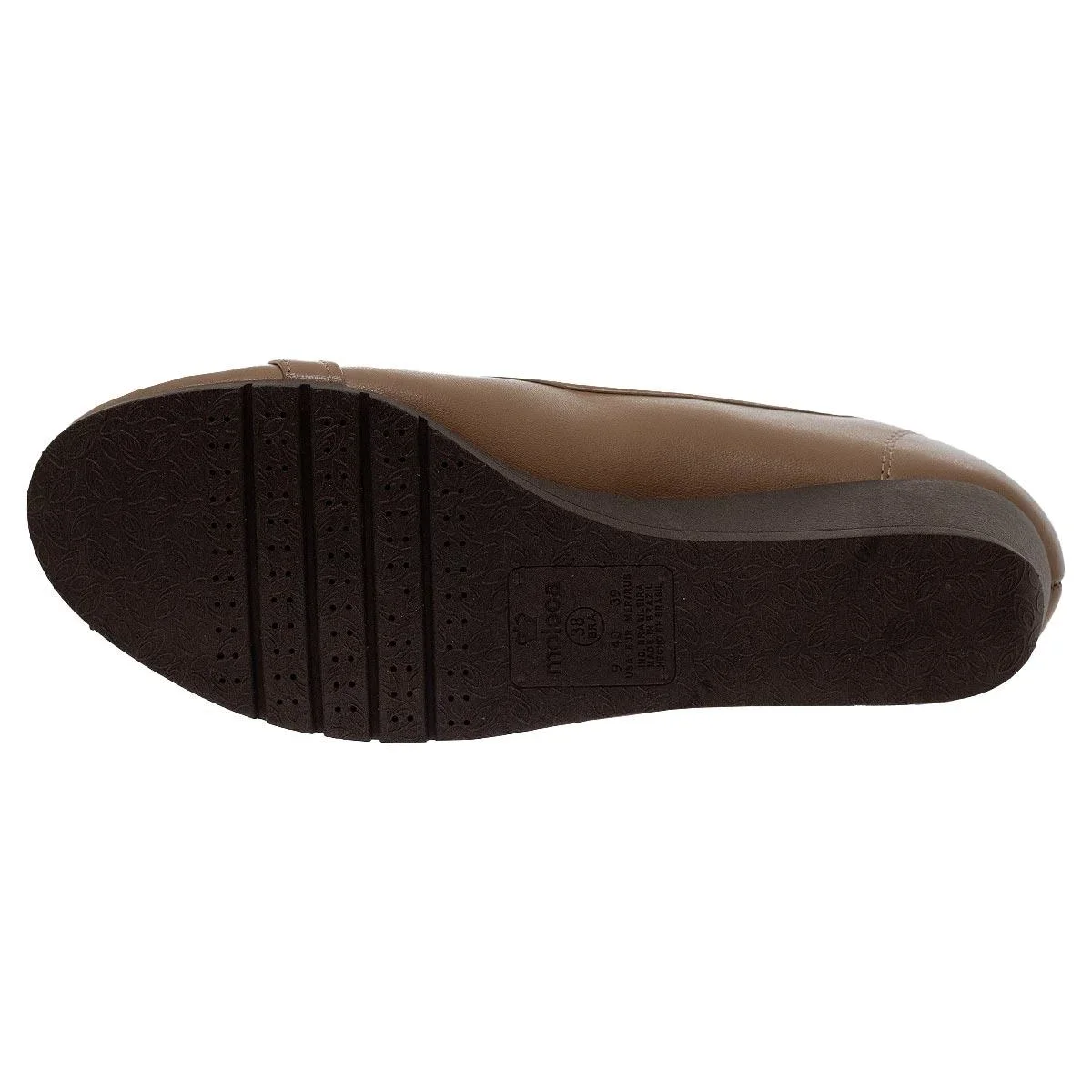 Sapato Salto Anabela Feminino Moleca 5156.888 Nude Nude 4
