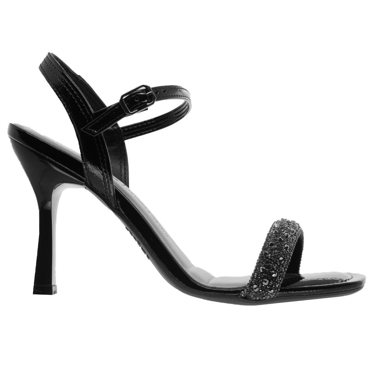 Sandalia Salto Fino Feminina Dakota Y8251 Preto Preto 1